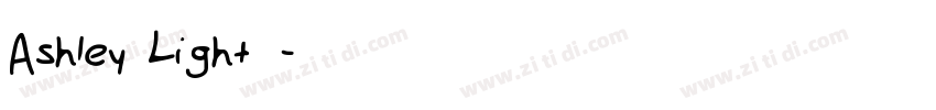 Ashley Light字体字体转换